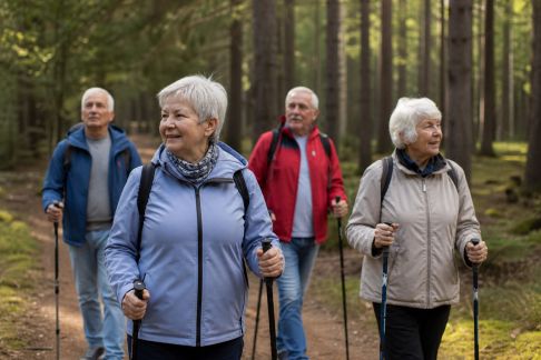 Marche nordique en forêt : conseils de sécurité pour seniors