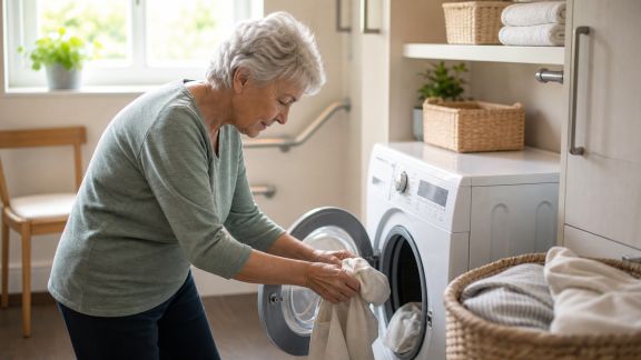 Aménager une buanderie fonctionnelle et sécurisée après 60 ans