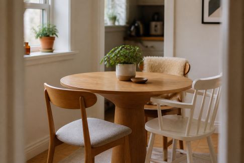 Créer un coin repas convivial et accessible chez soi, même dans un petit espace