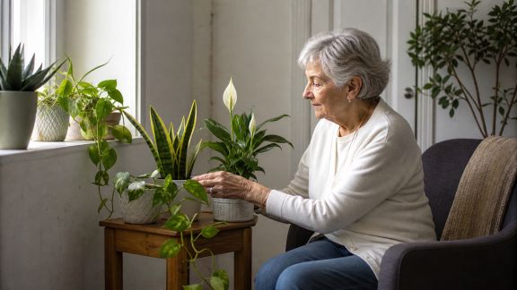 Faire entrer la nature chez soi : astuces pour intégrer des plantes adaptées aux seniors