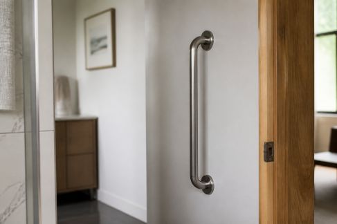 Installer des barres d’appui discrètes et design dans différentes pièces du domicile