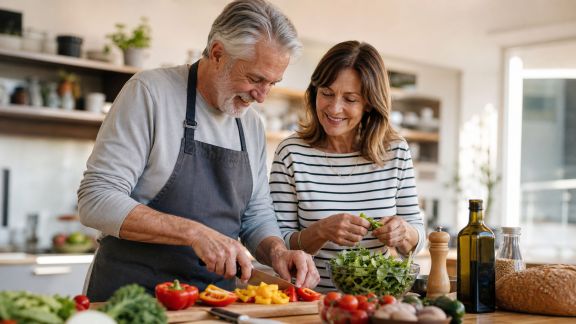 Préparer ses repas en duo : conseils pour partager la cuisine à deux après la retraite