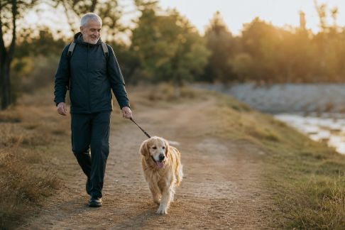 Activité physique et animaux de compagnie : bouger avec son chien après 60 ans