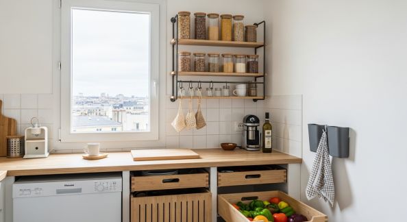 Astuces pour organiser un espace de rangement dans une petite cuisine