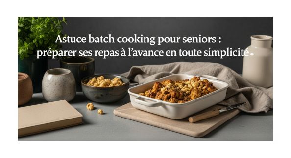 Astuce batch cooking pour seniors : préparer ses repas à l’avance en toute simplicité